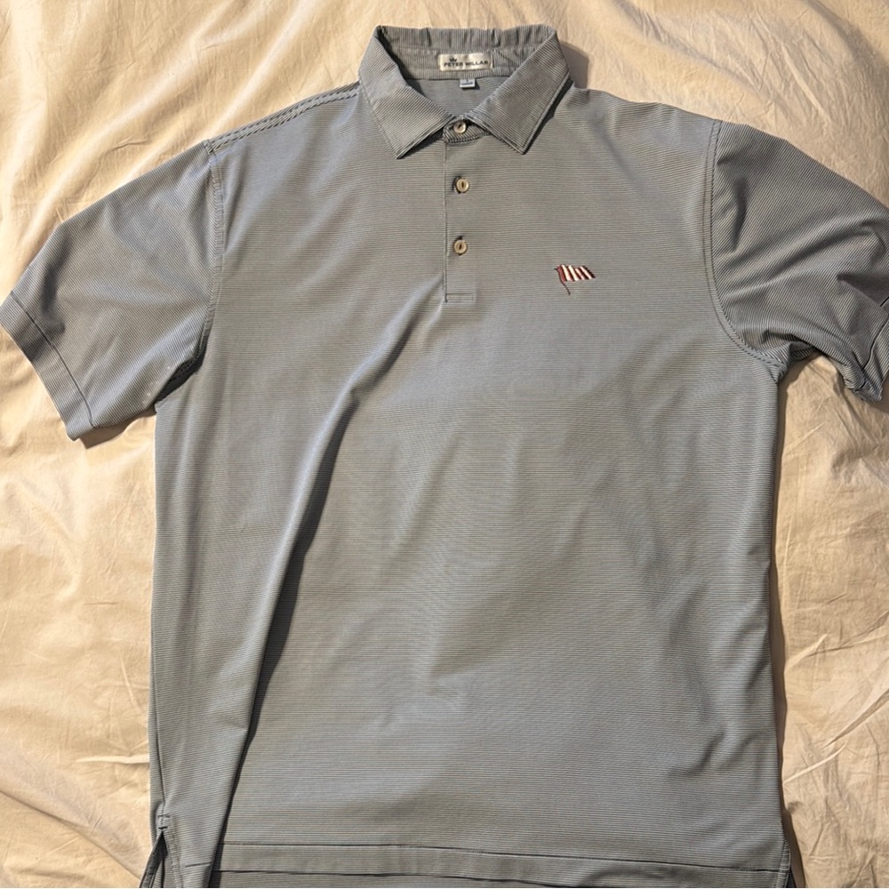 Men's Peter Millar Striped Polo Golf Shirt